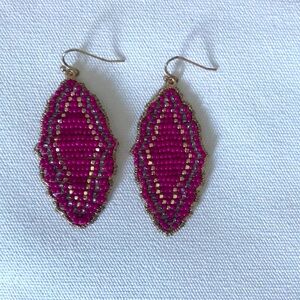 Erin McDermott Beaded Dangle Earrings